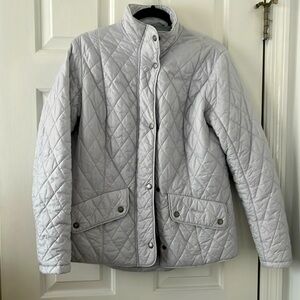 Barbour Womens Jacket in an icy grey blue-
